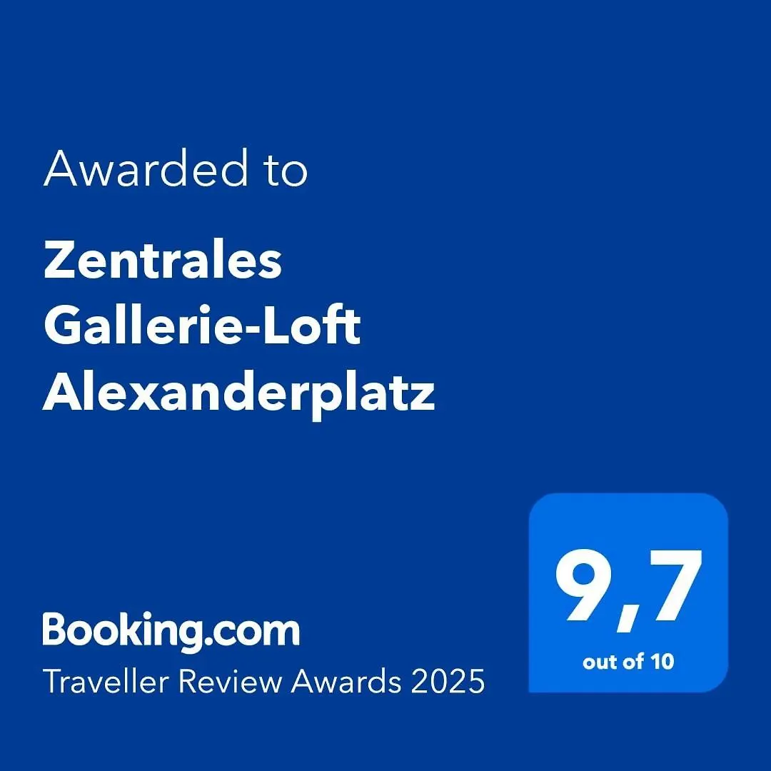 Zentrales Gallerie-Loft Alexanderplatz Berlin Lägenhet